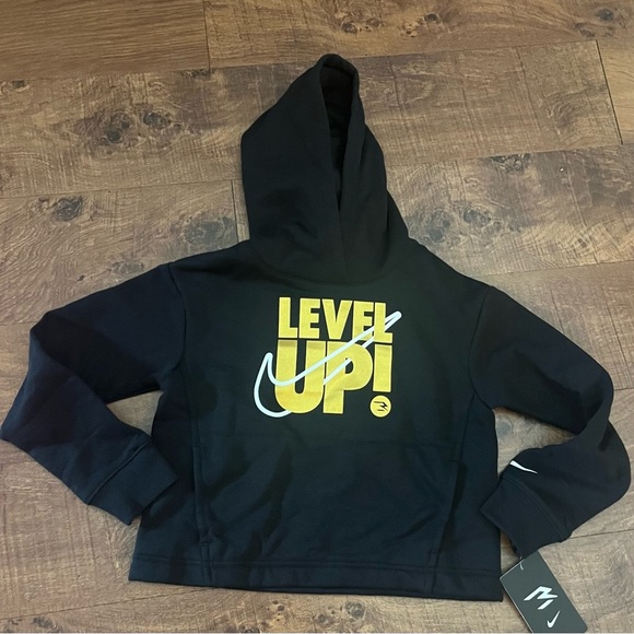 NWT nike girls level up hoodie-5 sizes available - Picture 1 of 10
